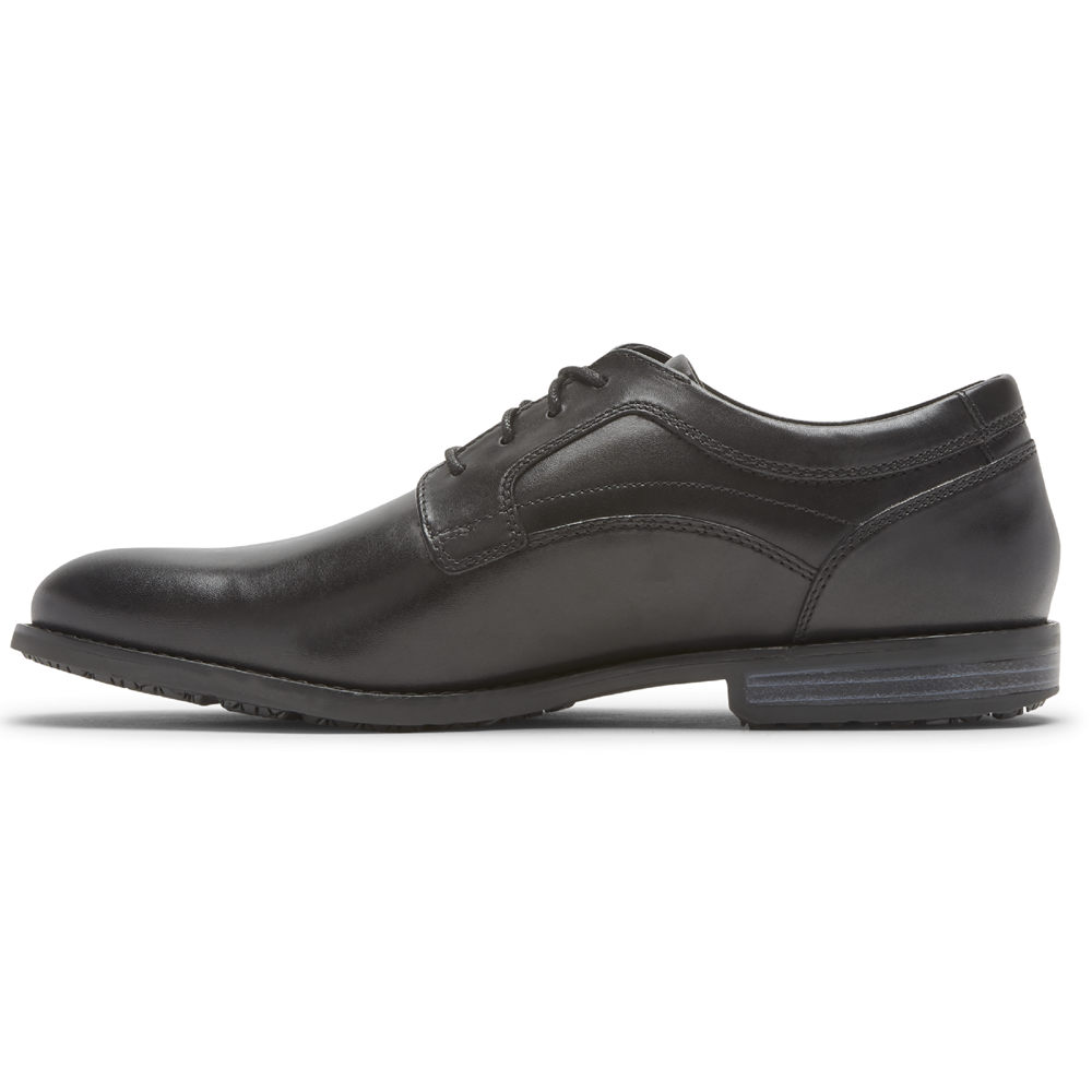 Rockport Oxfords For Mens Black - Dustyn Plain Toe - CR3028461